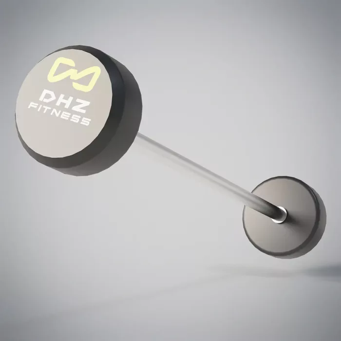 DHZ Fitness | Freeweights & Gym Supply, Weights, XRS001, Freeweights Straight Rubber Barbell 10 kg